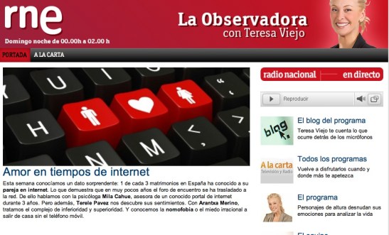 RNE Teresa Viejo Internet 9 Jun 2014
