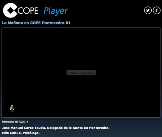 COPE Pontevedra 10 Dic 2014